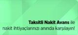 Kredi Kartı Taksitli Nakit Avans