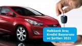 Halkbank Araç Kredisi Başvurusu ve Şartları 2021